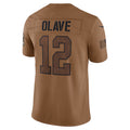 My Store NO.Saints #12 Chris Olave Player Brown Salute To Service Limited Stitched Jerseys