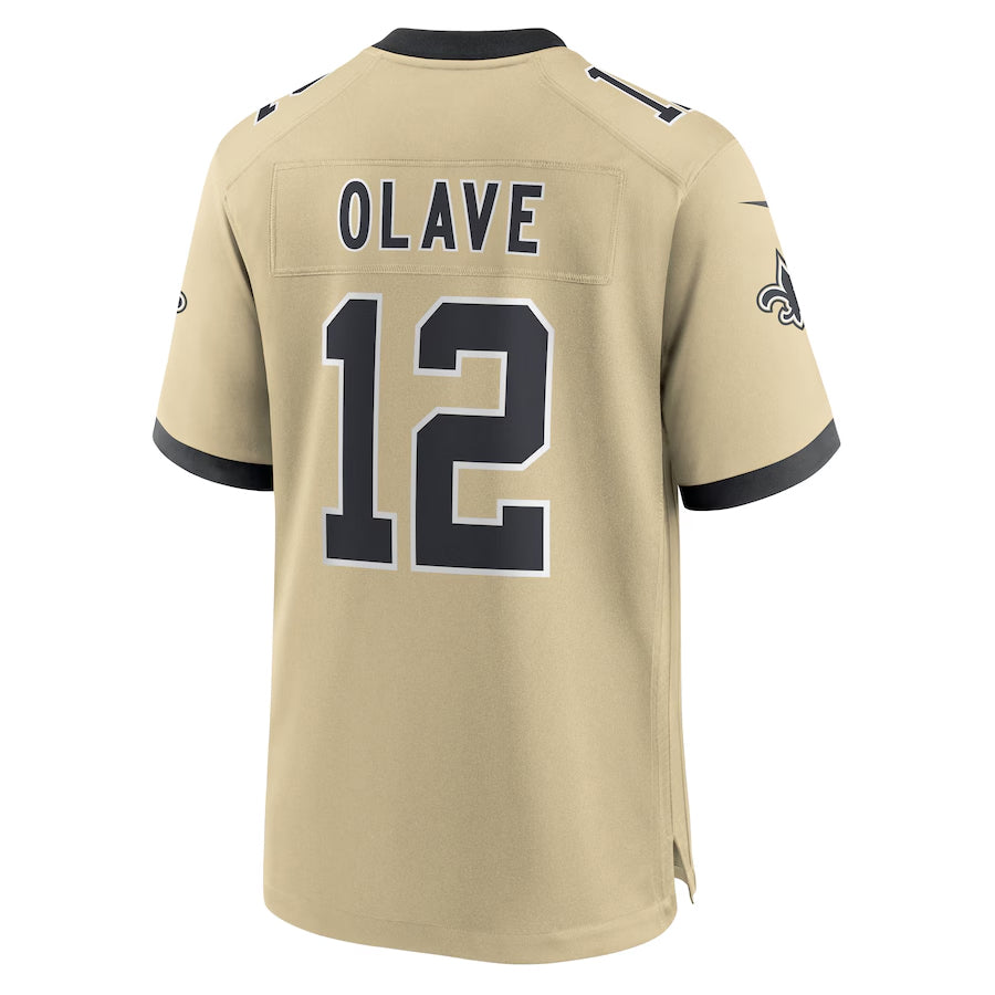 My Store NO.Saints #12 Chris Olave Player Gold Alternate Game Stitched Jerseys