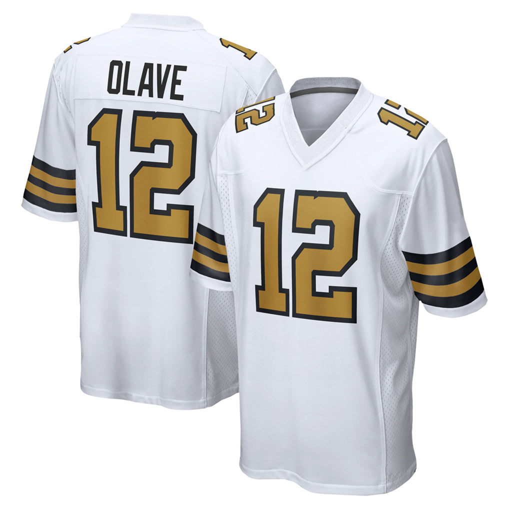My Store NO.Saints #12 Chris Olave Player White Alternate Home Game Stitched Jerseys