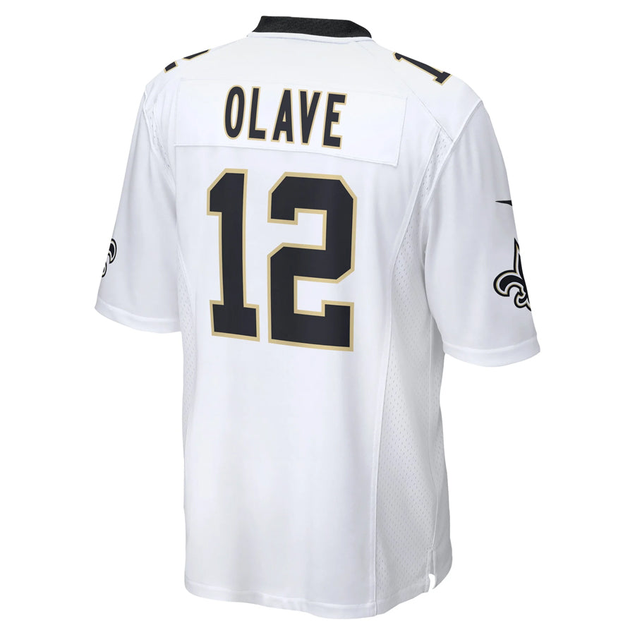 My Store NO.Saints #12 Chris Olave Player White Home Game Stitched Jerseys