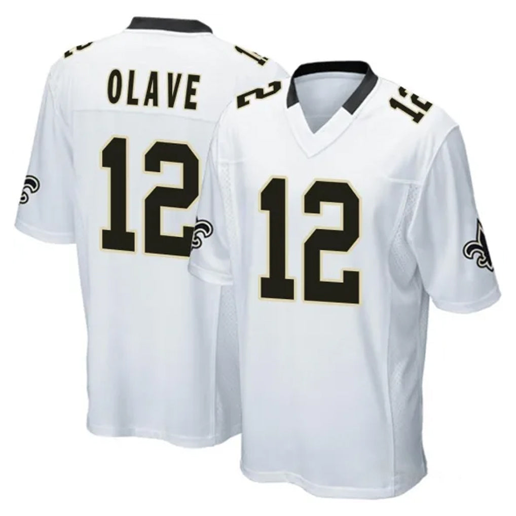 My Store NO.Saints #12 Chris Olave Player White Home Game Stitched Jerseys
