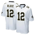 My Store NO.Saints #12 Chris Olave Player White Home Game Stitched Jerseys