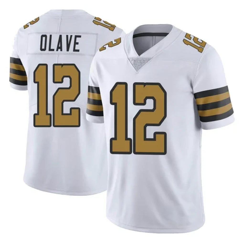 My Store NO.Saints #12 Chris Olave Player White Limited Color Rush Home Game Stitched Jerseys