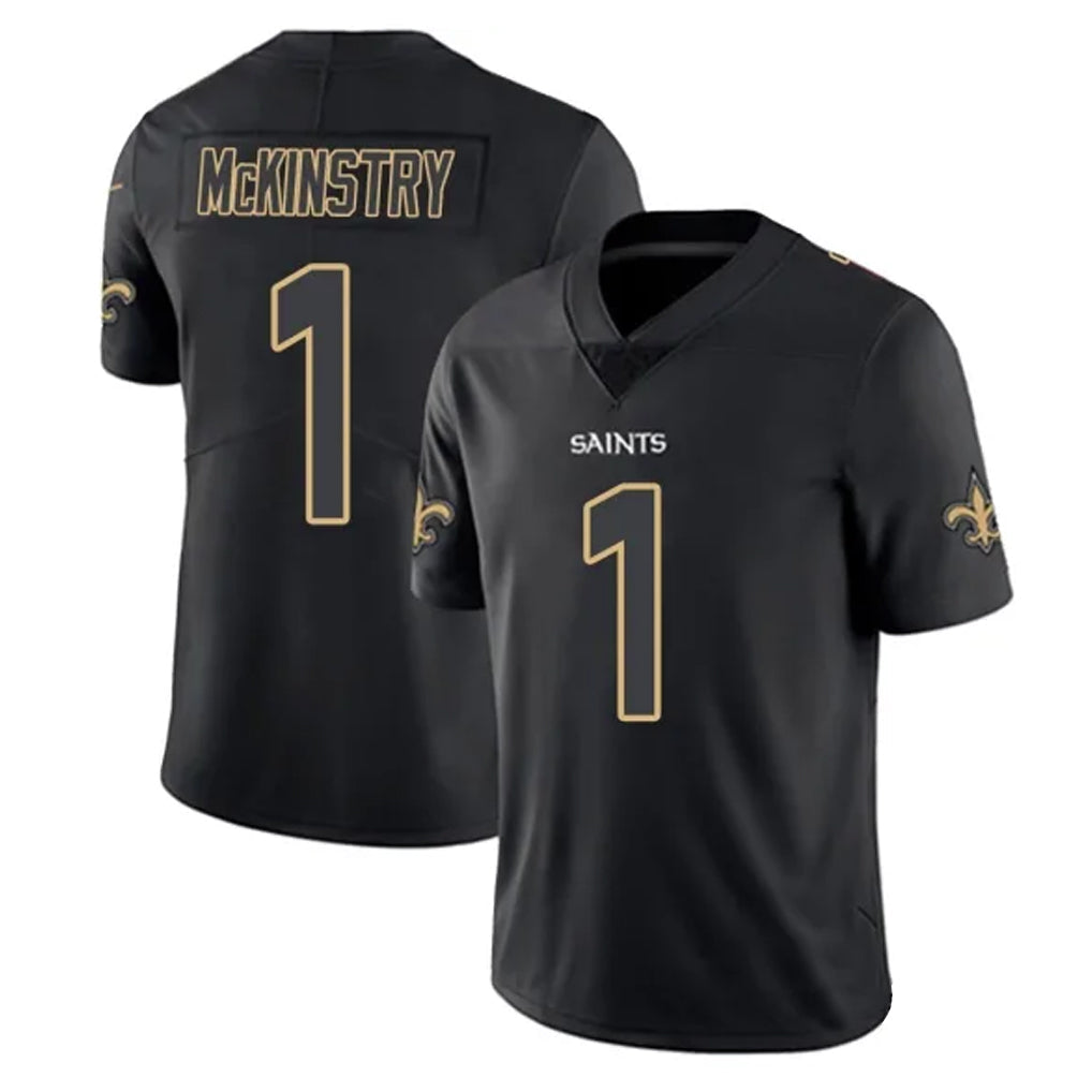 My Store NO.Saints #1 Kool-Aid McKinstry Player Black Impact Limited Home Game Stitched Jerseys