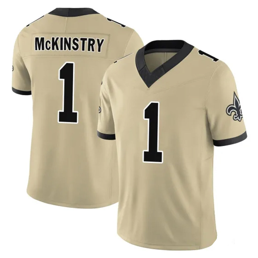 My Store NO.Saints #1 Kool-Aid McKinstry Player Gold Limited Vapor F.U.S.E. Home Game Stitched Jerseys