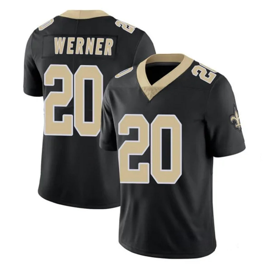 My Store NO.Saints #20 Pete Werner Player Black Limited Vapor Untouchable Home Game Stitched Jerseys