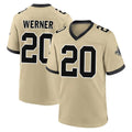 My Store NO.Saints #20 Pete Werner Player Gold Home Game Stitched Jerseys