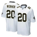 My Store NO.Saints #20 Pete Werner Player White Home Game Stitched Jerseys