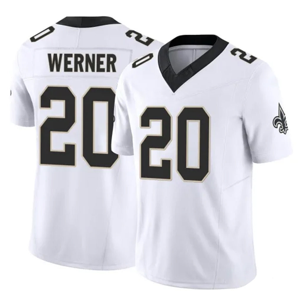 My Store NO.Saints #20 Pete Werner Player White Limited Vapor F.U.S.E. Home Game Stitched Jerseys