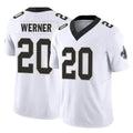 My Store NO.Saints #20 Pete Werner Player White Limited Vapor F.U.S.E. Home Game Stitched Jerseys