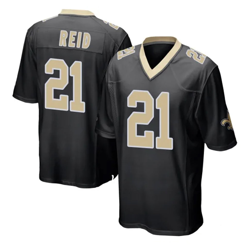 My Store NO.Saints #21 Justin Reid Player Black Home Game Stitched Jerseys