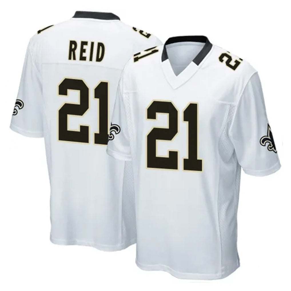 My Store NO.Saints #21 Justin Reid Player White Home Game Stitched Jerseys