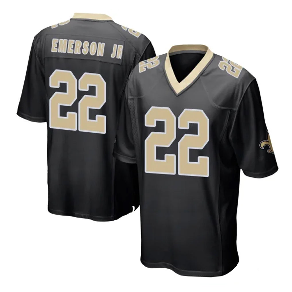 My Store NO.Saints #22 Martin Emerson Jr. Player Black Home Game Stitched Jerseys
