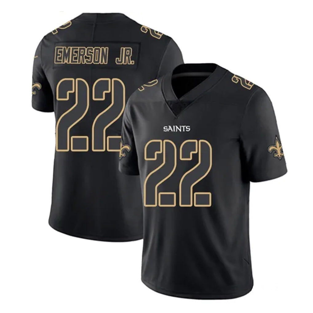 My Store NO.Saints #22 Martin Emerson Jr. Player Black Impact Limited Home Game Stitched Jerseys