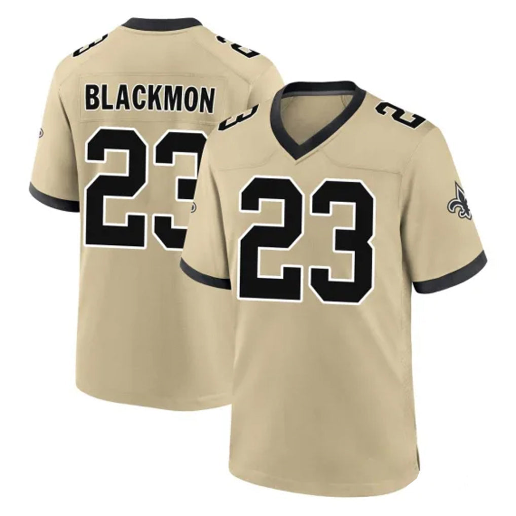 My Store NO.Saints #23 Julian Blackmon Player Gold Home Game Stitched Jerseys