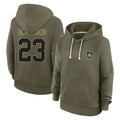 My Store NO.Saints #23 Julian Blackmon Player Olive Salute to Service Pullover Hoodies Limited Stitched Jerseys