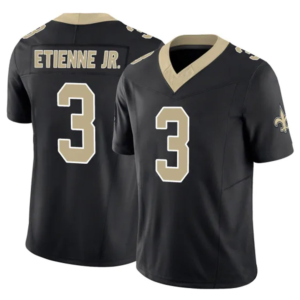 My Store NO.Saints #3 Travis Etienne Jr. Player Black Limited Vapor F.U.S.E. Home Game Stitched Jerseys