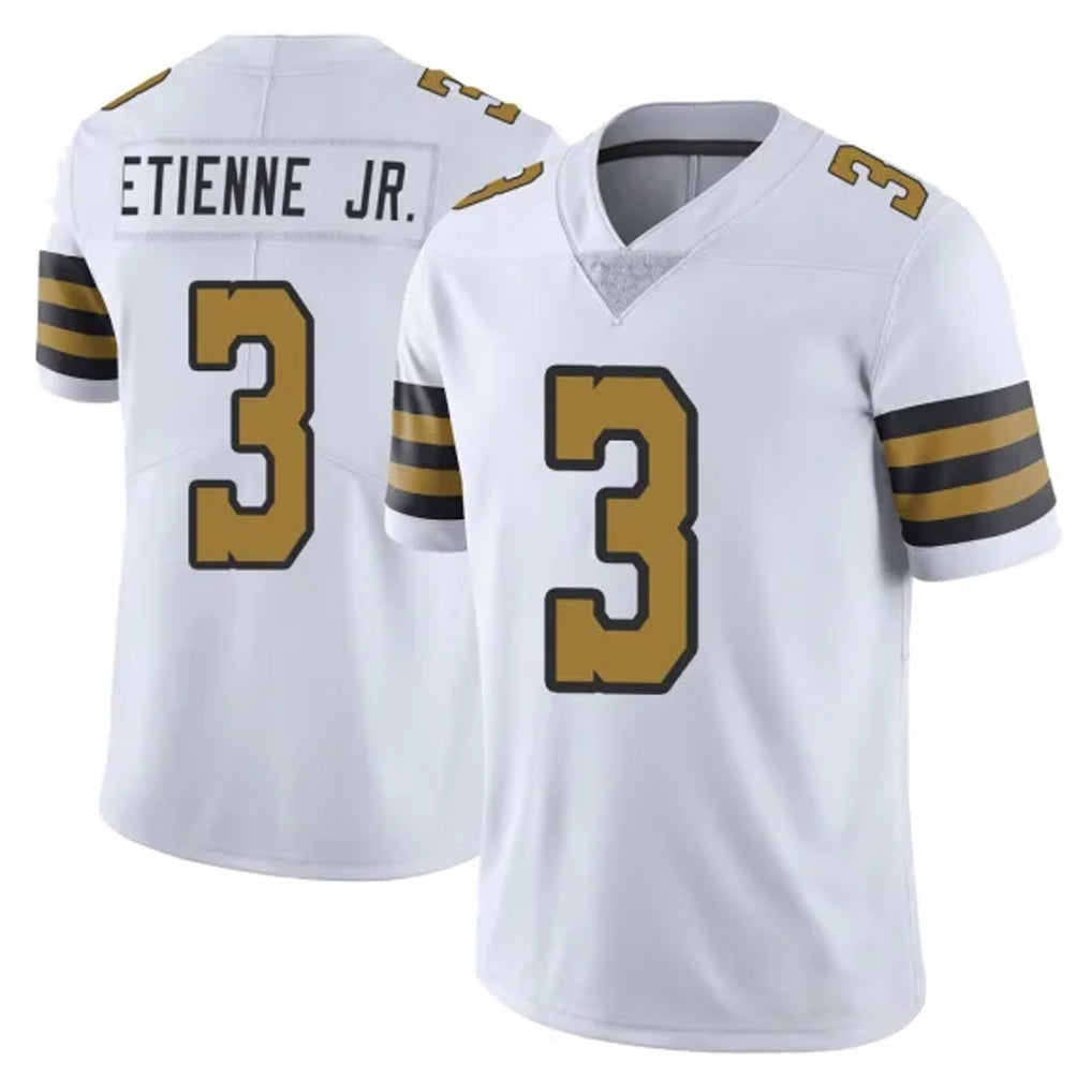 My Store NO.Saints #3 Travis Etienne Jr. Player White Limited Color Rush Home Game Stitched Jerseys