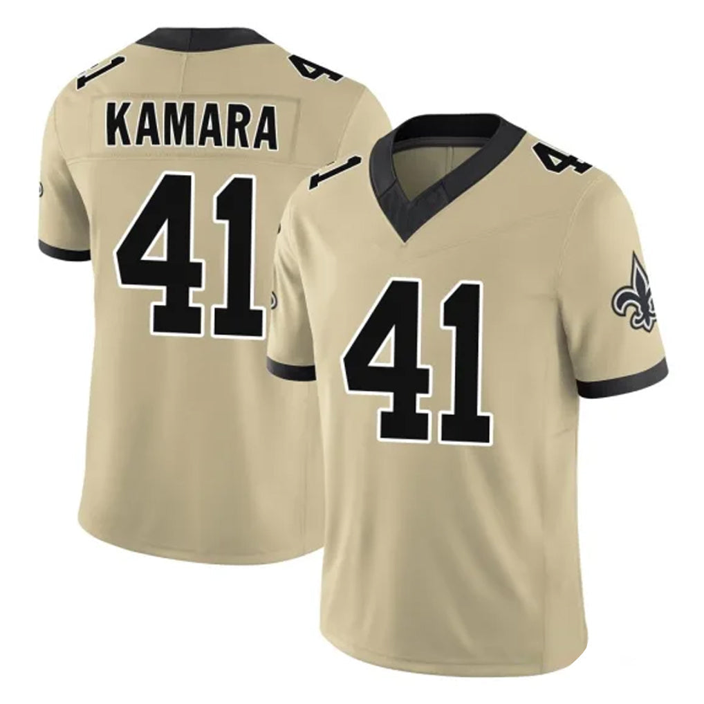 My Store NO.Saints #41 Alvin Kamara Player Gold Limited Vapor F.U.S.E. Home Game Stitched Jerseys