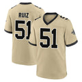 My Store NO.Saints #51 Cesar Ruiz Player Gold Home Game Stitched Jerseys