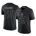 My Store NO.Saints #55 Kaden Elliss Player Black Limited Reflective Home Game Stitched Jerseys