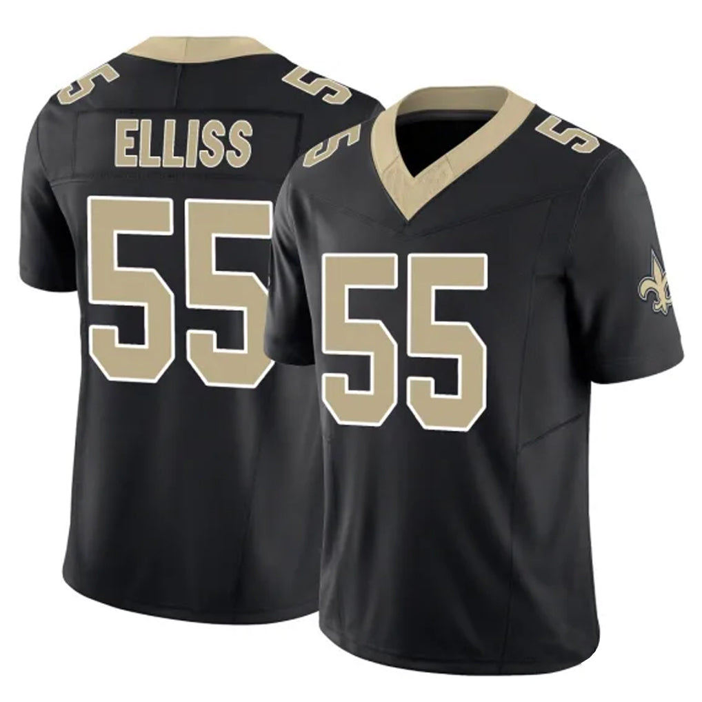 My Store NO.Saints #55 Kaden Elliss Player Black Limited Vapor F.U.S.E. Home Game Stitched Jerseys