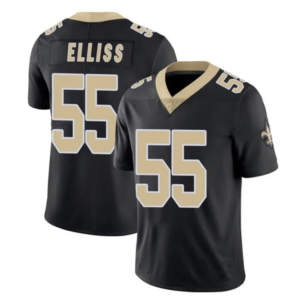My Store NO.Saints #55 Kaden Elliss Player Black Limited Vapor Untouchable Home Game Stitched Jerseys