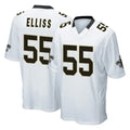 My Store NO.Saints #55 Kaden Elliss Player White Home Game Stitched Jerseys