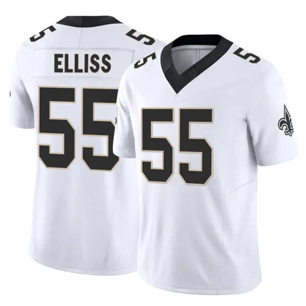 My Store NO.Saints #55 Kaden Elliss Player White Limited Vapor F.U.S.E. Home Game Stitched Jerseys