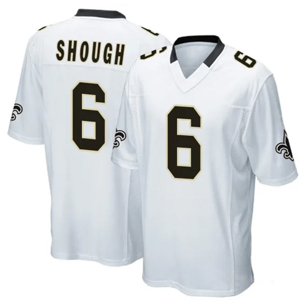 My Store NO.Saints #6 Tyler Shough Player White Home Game Stitched Jerseys