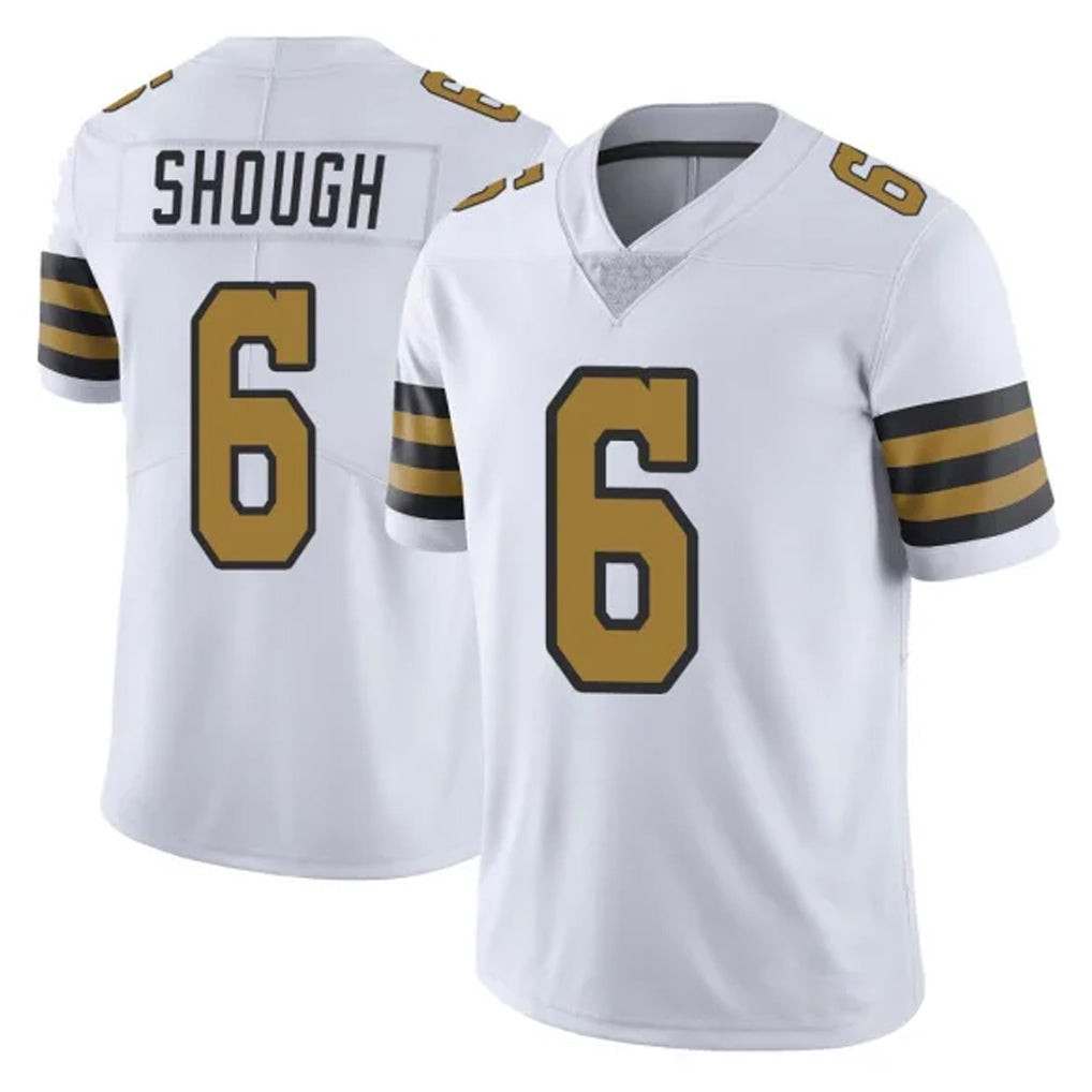 My Store NO.Saints #6 Tyler Shough Player White Limited Color Rush Home Game Stitched Jerseys
