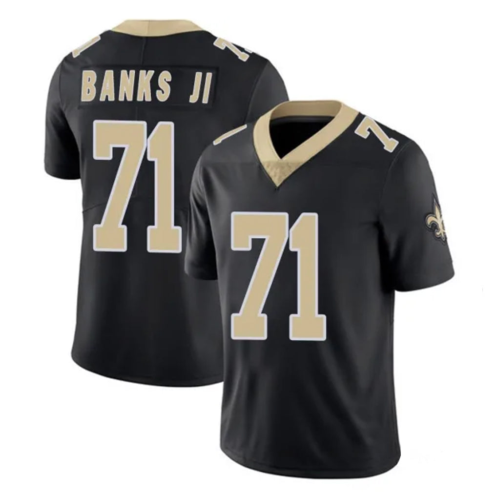 My Store NO.Saints #71 Kelvin Banks Jr. Player Black Limited Vapor Untouchable Home Game Stitched Jerseys
