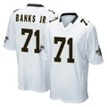 My Store NO.Saints #71 Kelvin Banks Jr. Player White Home Game Stitched Jerseys