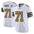 My Store NO.Saints #71 Kelvin Banks Jr. Player White Limited Color Rush Home Game Stitched Jerseys