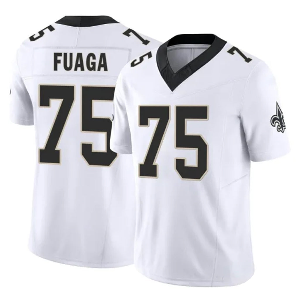 My Store NO.Saints #75 Taliese Fuaga Player White Limited Vapor F.U.S.E. Home Game Stitched Jerseys