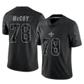 My Store NO.Saints #78 Erik McCoy Player Black Limited Reflective Home Game Stitched Jerseys