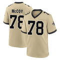 My Store NO.Saints #78 Erik McCoy Player Gold Home Game Stitched Jerseys