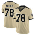 My Store NO.Saints #78 Erik McCoy Player Gold Limited Vapor F.U.S.E. Home Game Stitched Jerseys