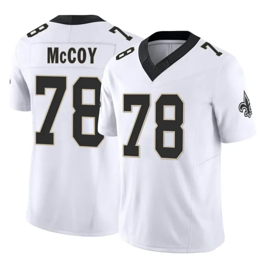 My Store NO.Saints #78 Erik McCoy Player White Limited Vapor F.U.S.E. Home Game Stitched Jerseys