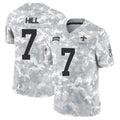 My Store NO.Saints #7 Taysom Hill Player Arctic Camo Salute to Service Limited Stitched Jerseys