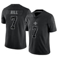 My Store NO.Saints #7 Taysom Hill Player Black RFLCTV Limited Stitched Jerseys