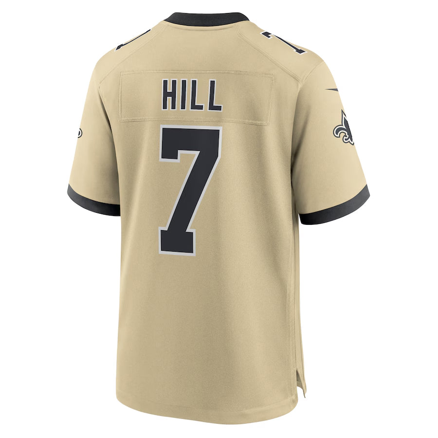 My Store NO.Saints #7 Taysom Hill Player Gold Alternate Game Stitched Jerseys