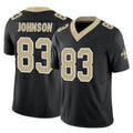 My Store NO.Saints #83 Juwan Johnson Player Black Limited Vapor F.U.S.E. Home Game Stitched Jerseys