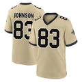 My Store NO.Saints #83 Juwan Johnson Player Gold Home Game Stitched Jerseys