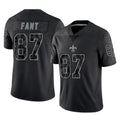 My Store NO.Saints #87 Noah Fant Player Black Limited Reflective Home Game Stitched Jerseys