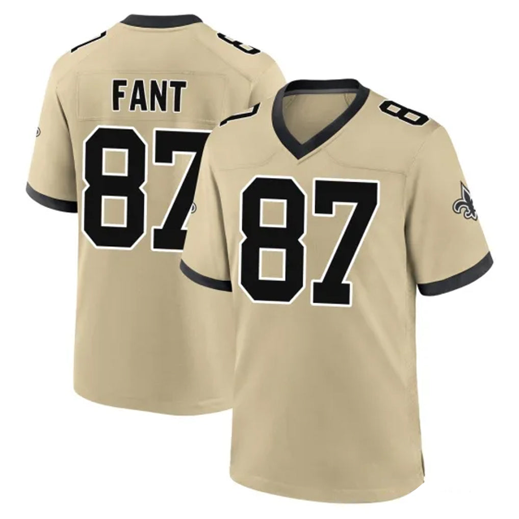 My Store NO.Saints #87 Noah Fant Player Gold Home Game Stitched Jerseys