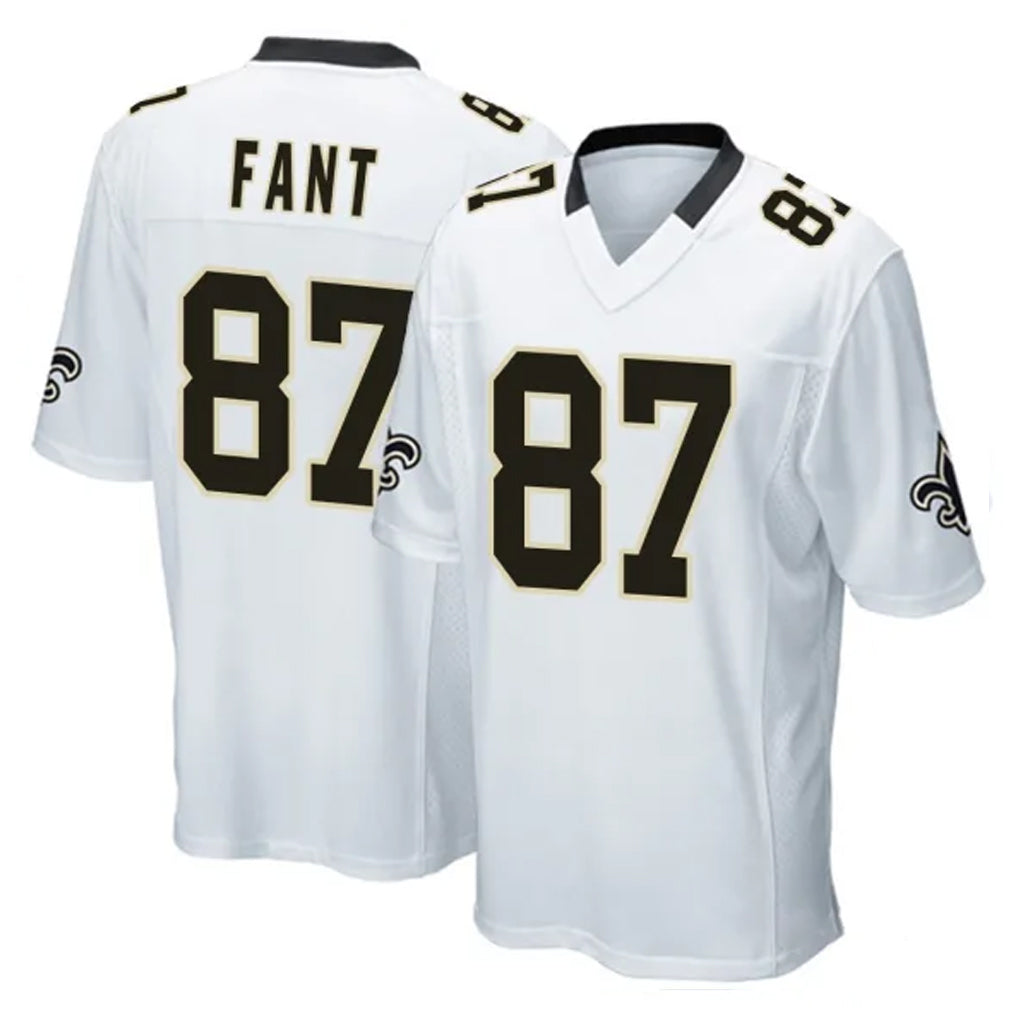 My Store NO.Saints #87 Noah Fant Player White Home Game Stitched Jerseys
