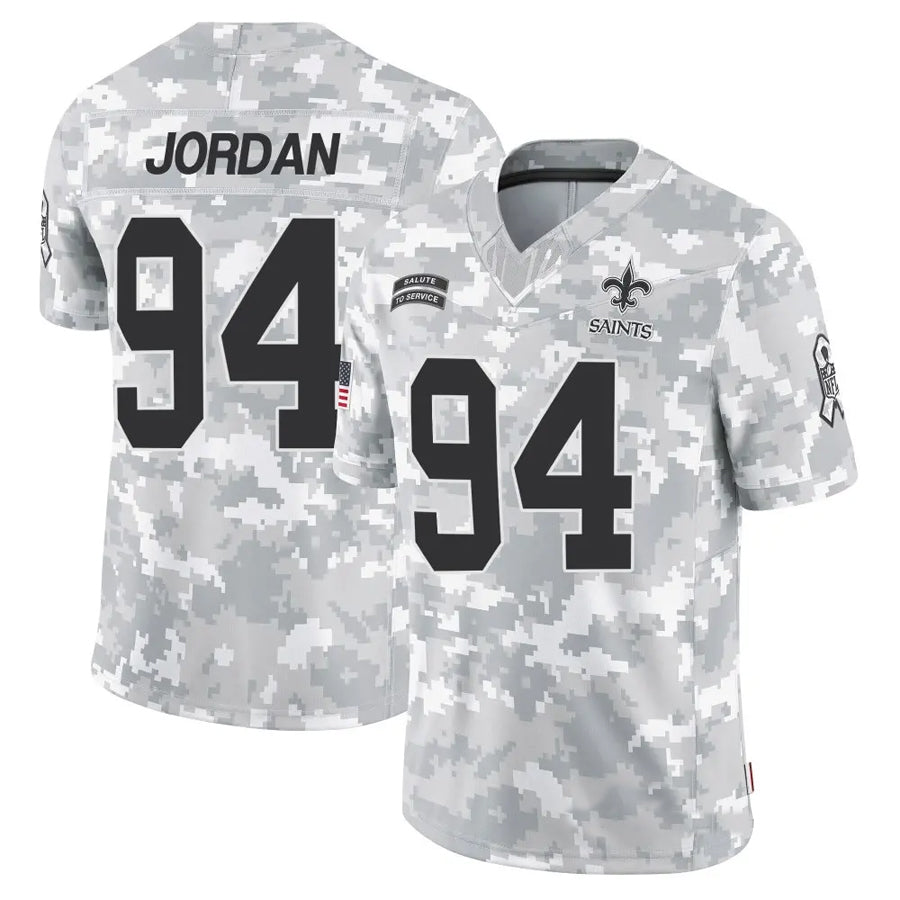 My Store NO.Saints #94 Cameron Jordan Player Arctic Camo Salute to Service Limited Stitched Jerseys