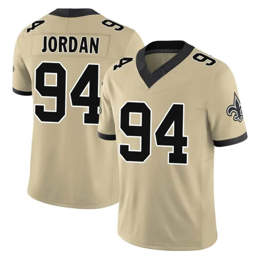 My Store NO.Saints #94 Cameron Jordan Player Gold Limited Vapor F.U.S.E. Home Game Stitched Jerseys