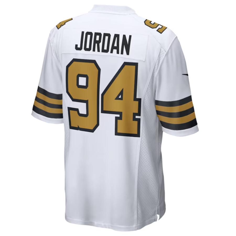 My Store NO.Saints #94 Cameron Jordan White Alternate Game Jersey Stitched American Stitched Jerseys